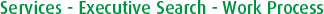 Services - Executive Search - Work Process